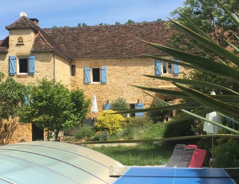 Maison de charme à vendre - avec piscine - 151m2 - en pierre - façade 1 - ref 1458