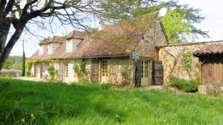 Maison style longère à vendre-pierre-plainpied-entre Souillac et Gourdon-LOT-ref-1484