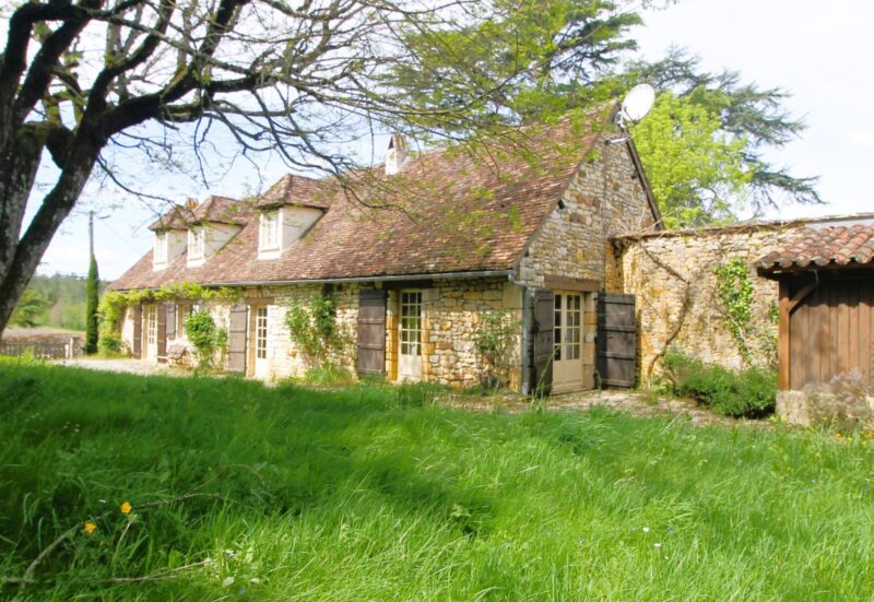 Maison style longère à vendre-pierre-plainpied-entre Souillac et Gourdon-LOT-ref-1484